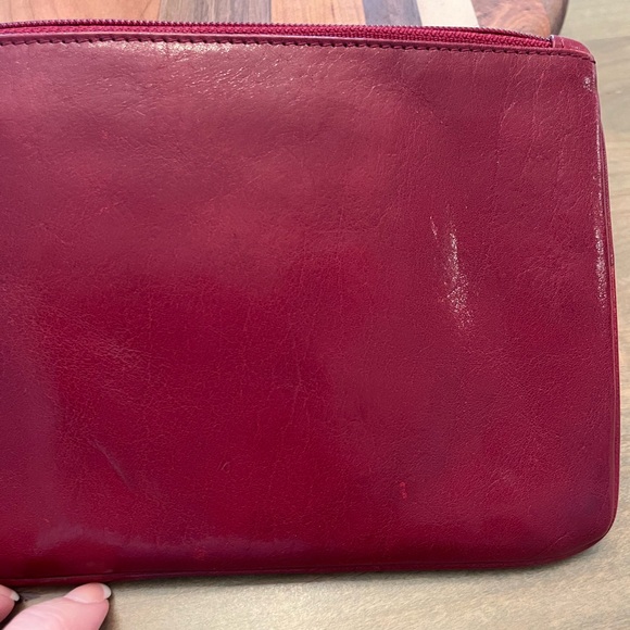 HOBO Brand Red Leather Wristlet - Picture 5 of 16